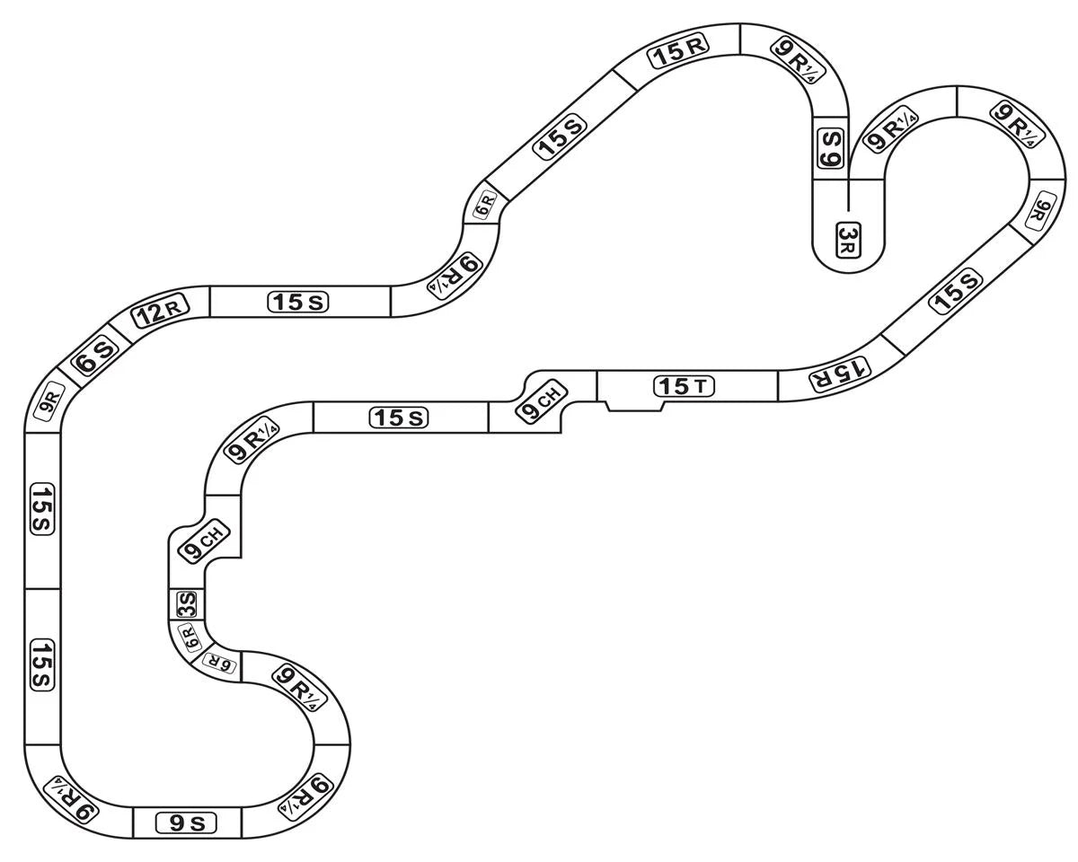 HO Limited Edition 55ft Ayrton Senna Race Set 8 different Layouts
