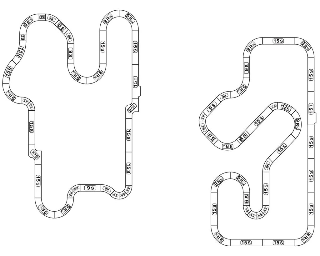 HO Limited Edition 55ft Ayrton Senna Race Set 8 different Layouts