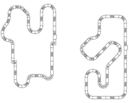 HO Limited Edition 55ft Ayrton Senna Race Set 8 different Layouts