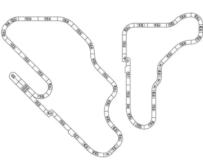 HO Limited Edition 55ft Ayrton Senna Race Set 8 different Layouts
