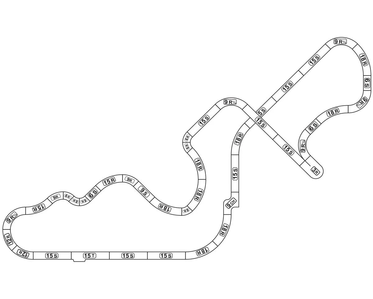HO Limited Edition 55ft Ayrton Senna Race Set 8 different Layouts