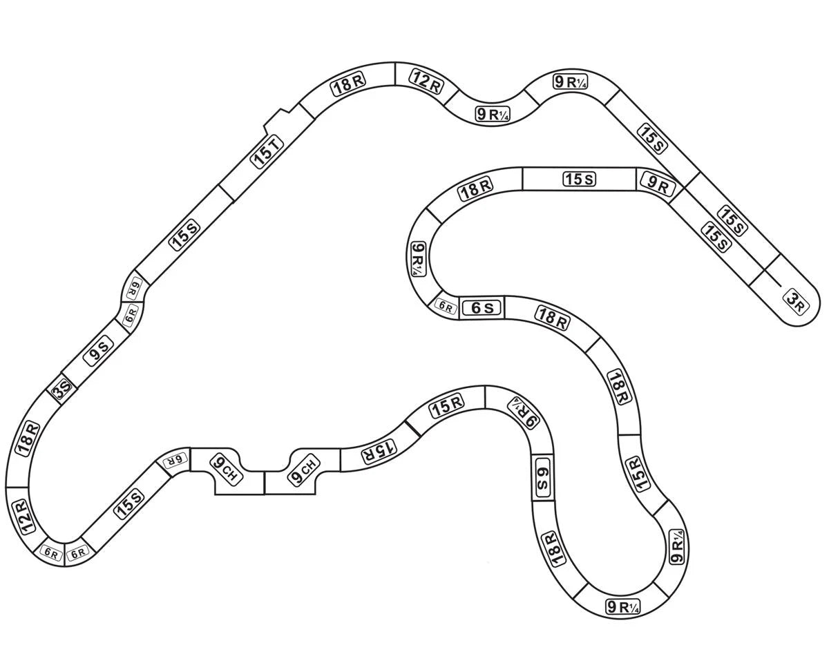 HO Limited Edition 55ft Ayrton Senna Race Set 8 different Layouts