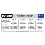 Du-Bro 4-40 Hardware Assortment Kit (228 pcs set) (dubak101)