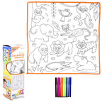 Zoo Washable Doodle Mat 19.5"