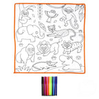 Zoo Washable Doodle Mat 19.5"
