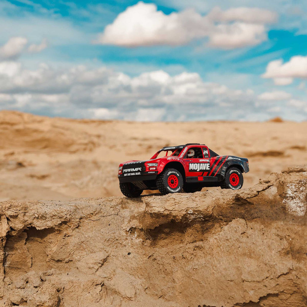 1/12 Mojave GROM Small Scale 4x4 DT RTR (Includes battery and charger) Red/Black: ARA2104T1