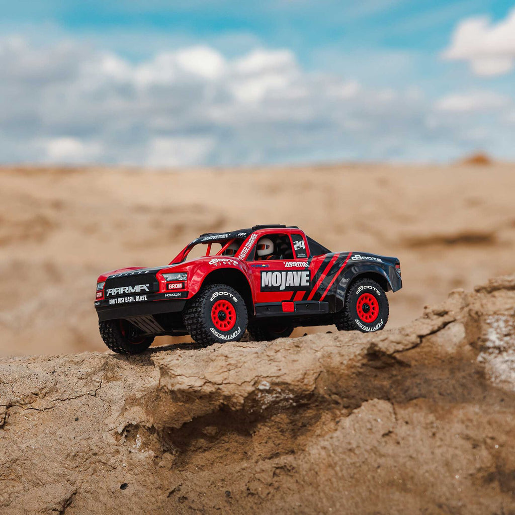 1/12 Mojave GROM Small Scale 4x4 DT RTR (Includes battery and charger) Red/Black: ARA2104T1