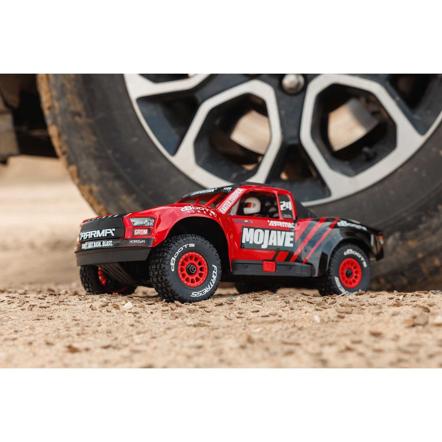 1/12 Mojave GROM Small Scale 4x4 DT RTR (Includes battery and charger) Red/Black: ARA2104T1