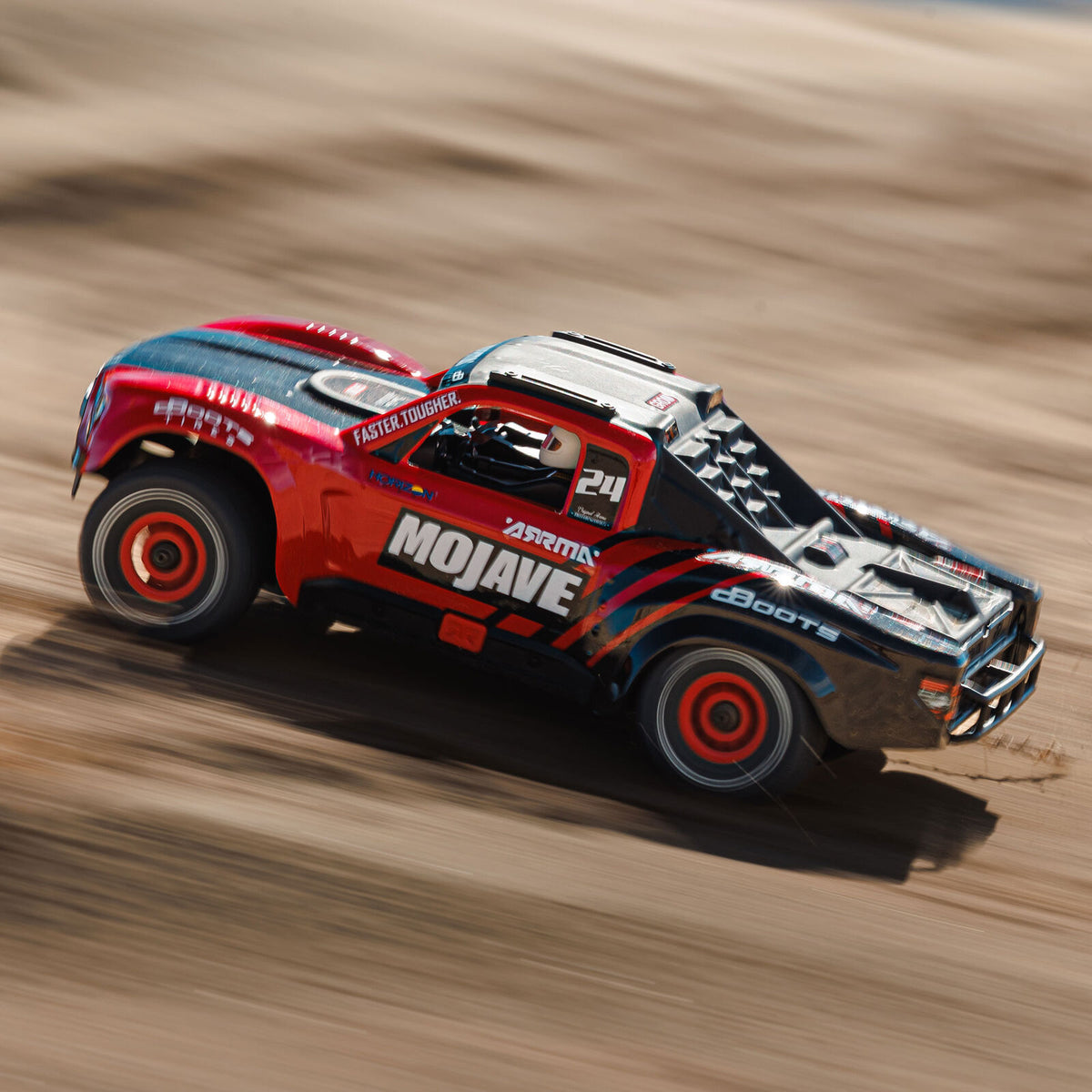 1/12 Mojave GROM Small Scale 4x4 DT RTR (Includes battery and charger) Red/Black: ARA2104T1