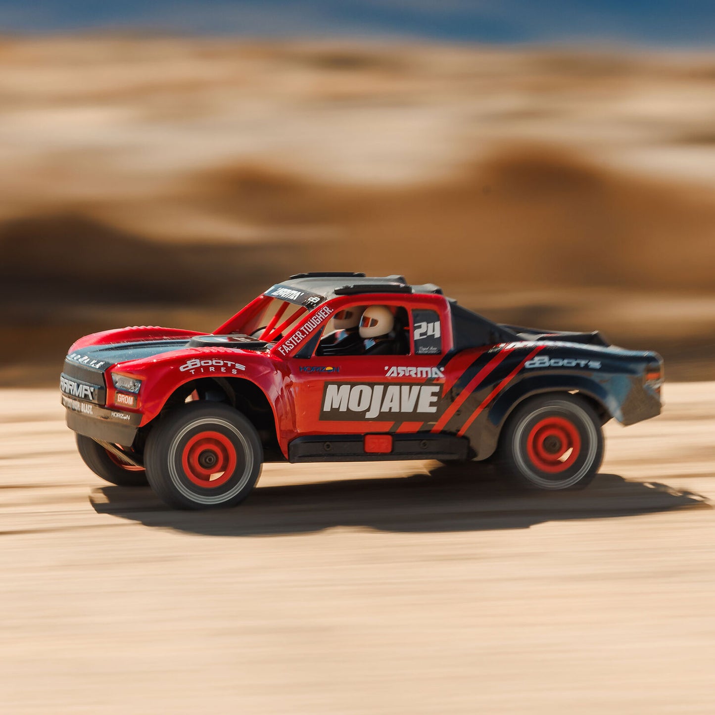 1/12 Mojave GROM Small Scale 4x4 DT RTR (Includes battery and charger) Red/Black: ARA2104T1