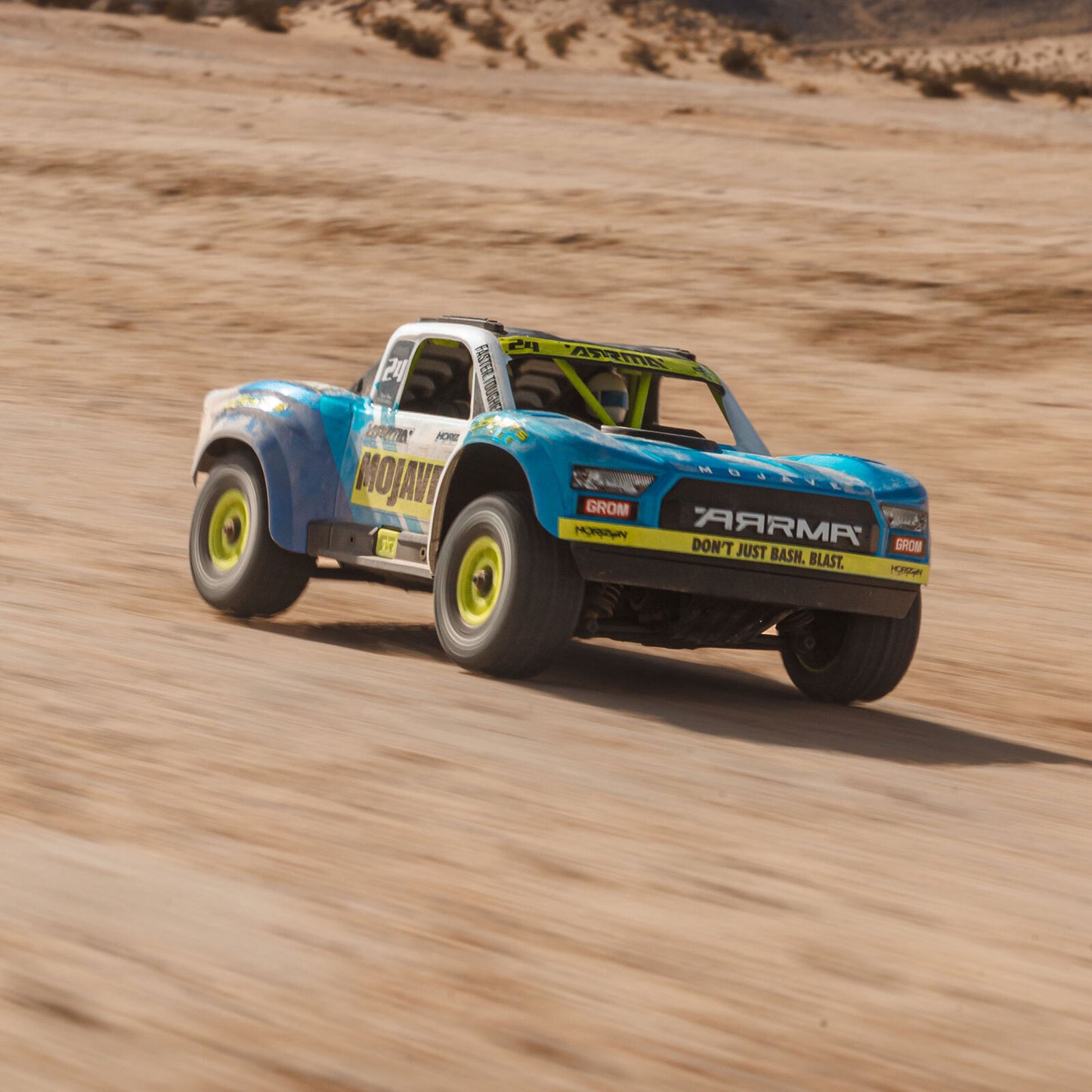 1/12 Mojave GROM Small Scale 4x4 DT RTR (Includes battery and charger) Blue/White: ARA2104T2