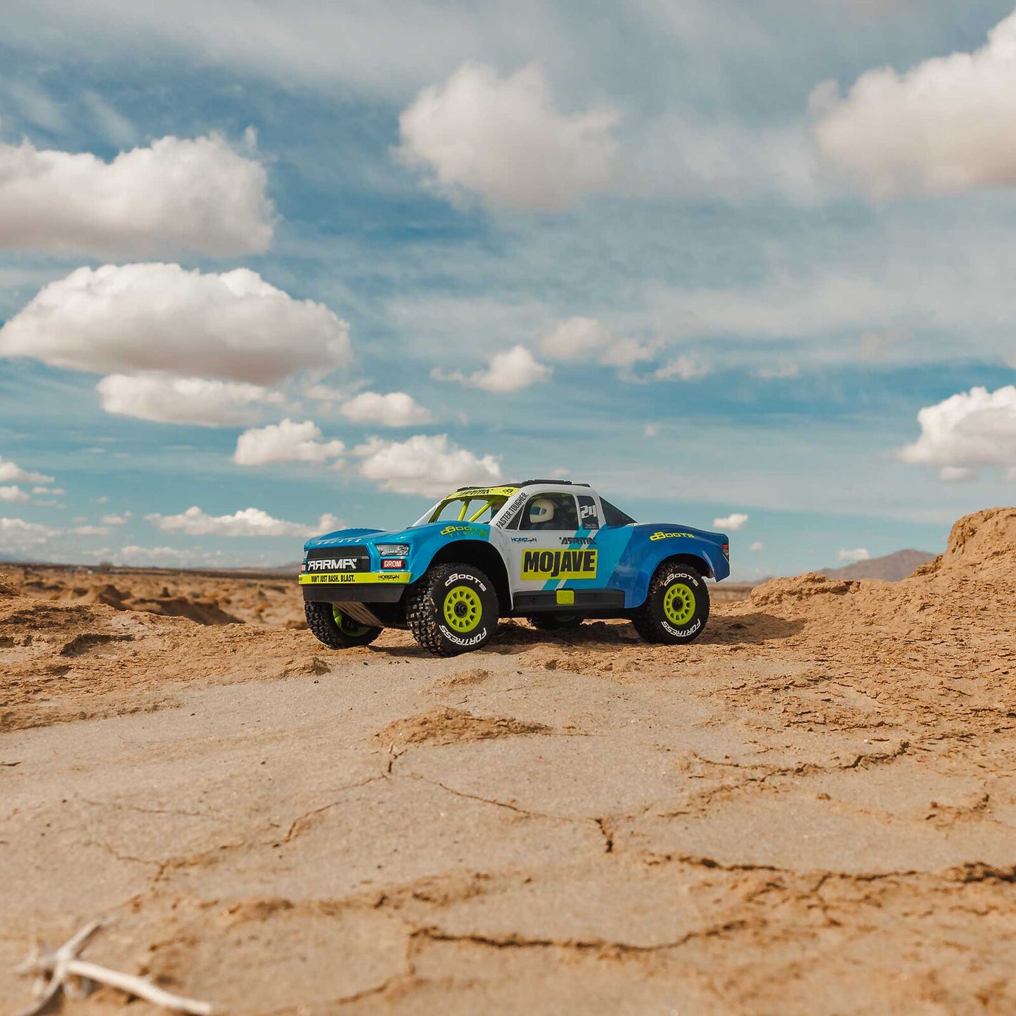 1/12 Mojave GROM Small Scale 4x4 DT RTR (Includes battery and charger) Blue/White: ARA2104T2