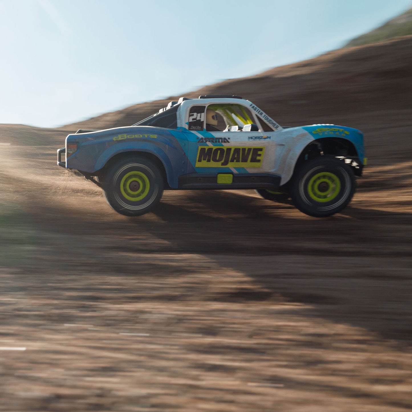 1/12 Mojave GROM Small Scale 4x4 DT RTR (Includes battery and charger) Blue/White: ARA2104T2