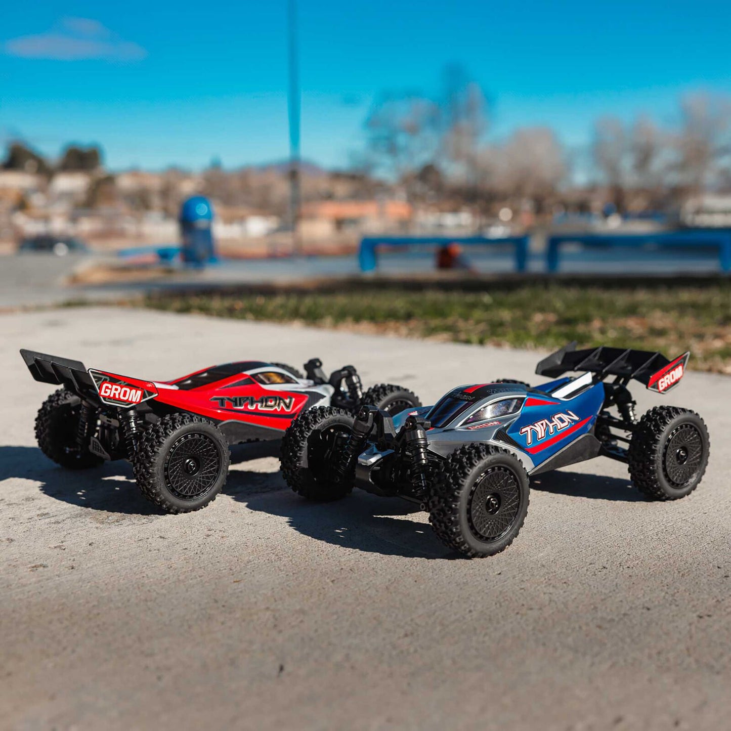 1/12 Typhon GROM Small Scale 4x4 Buggy (Includes battery and charger) Red/White: ARA2106T2