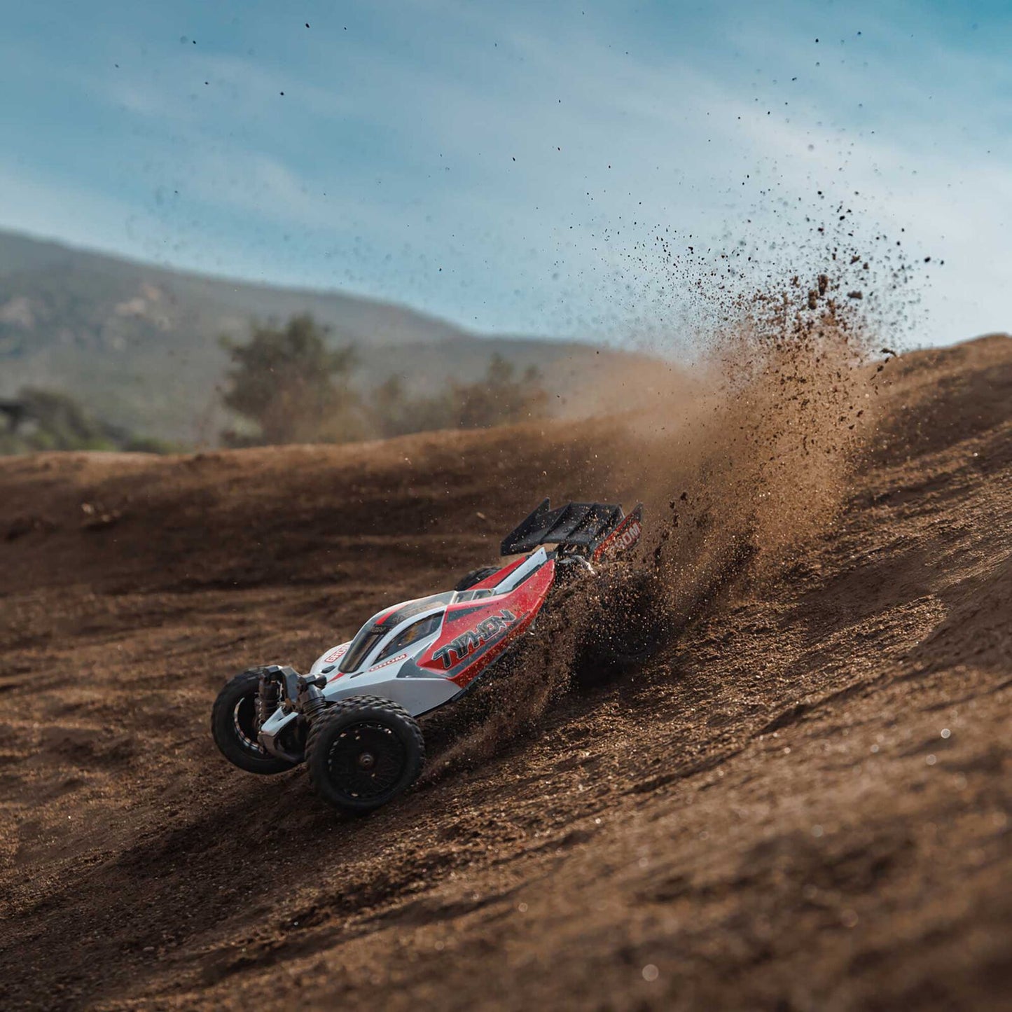 1/12 Typhon GROM Small Scale 4x4 Buggy (Includes battery and charger) Red/White: ARA2106T2