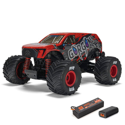 1/16 Gorgon GROM Small Scale 4x4 MT (Includes battery and charger) Red: ARA2130T2