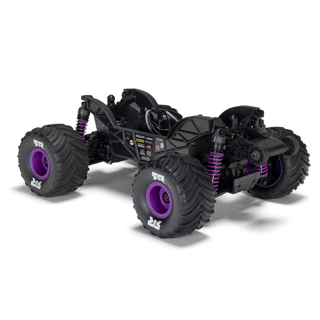 ARRMA 1/16 Quake GROM 4x4 RTR Brushed Monster Truck (Battery & Charger Included), Purple (ARA2137T3)