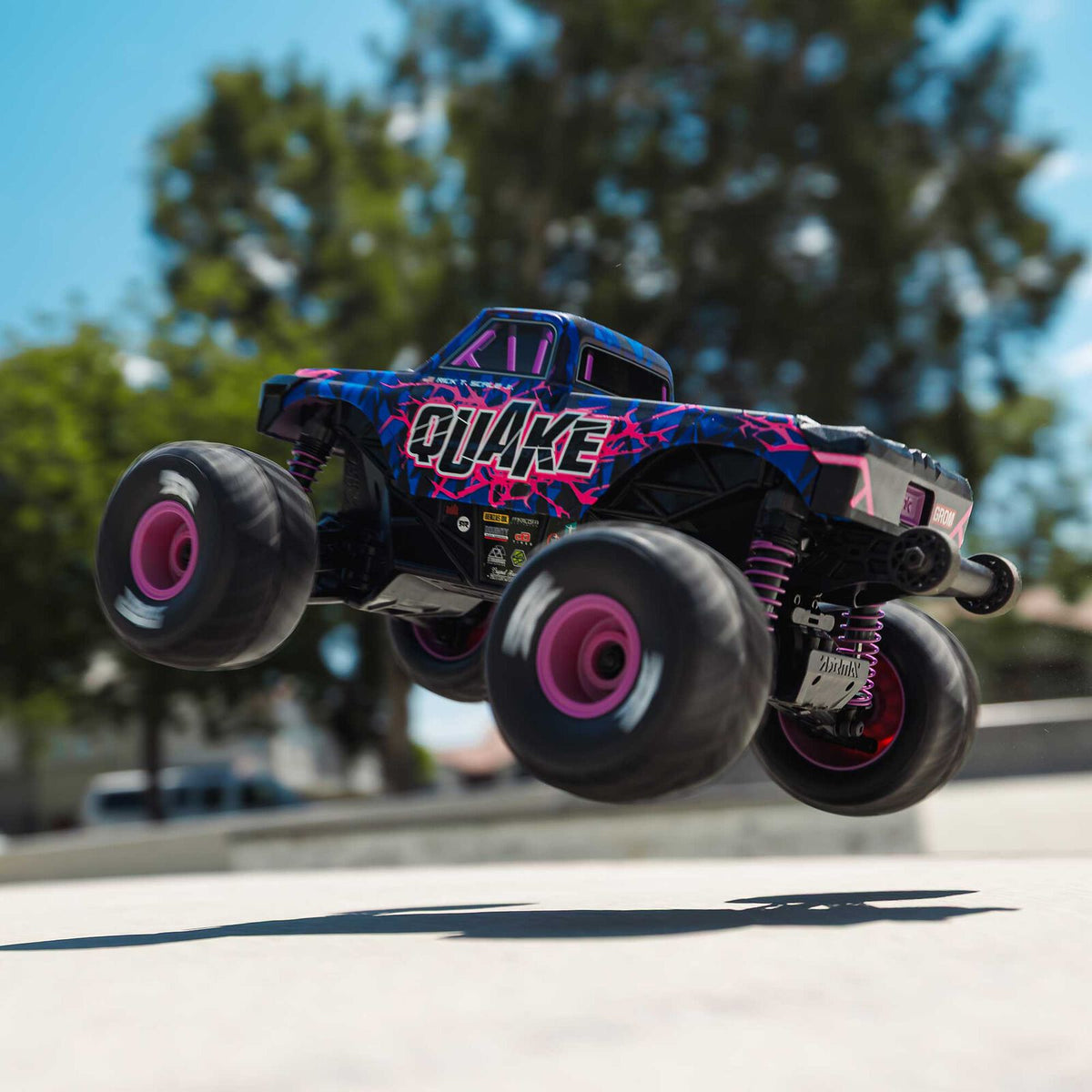 ARRMA 1/16 Quake GROM 4x4 RTR Brushed Monster Truck (Battery & Charger Included), Purple (ARA2137T3)