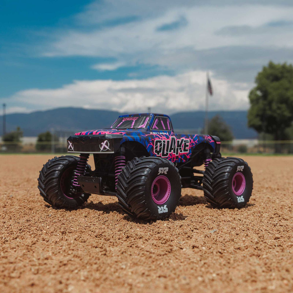 ARRMA 1/16 Quake GROM 4x4 RTR Brushed Monster Truck (Battery & Charger Included), Purple (ARA2137T3)