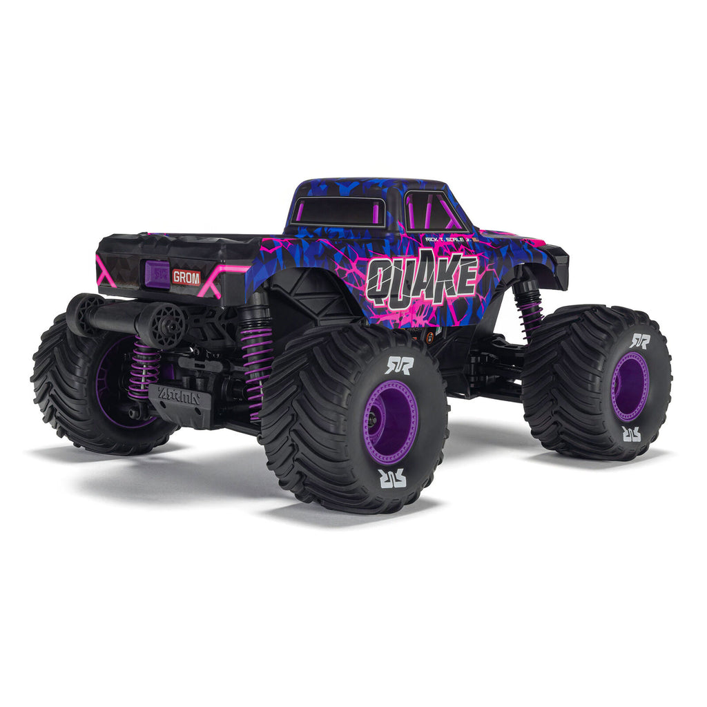 ARRMA 1/16 Quake GROM 4x4 RTR Brushed Monster Truck (Battery & Charger Included), Purple (ARA2137T3)