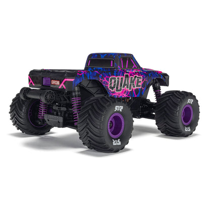 1/16 Quake GROM Small Scale 4x4 MT (Includes battery and charger) Purple: ARA2137T3