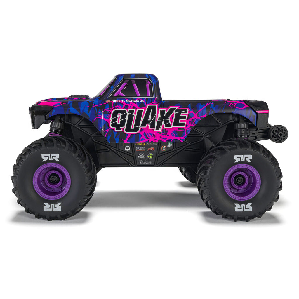 ARRMA 1/16 Quake GROM 4x4 RTR Brushed Monster Truck (Battery & Charger Included), Purple (ARA2137T3)