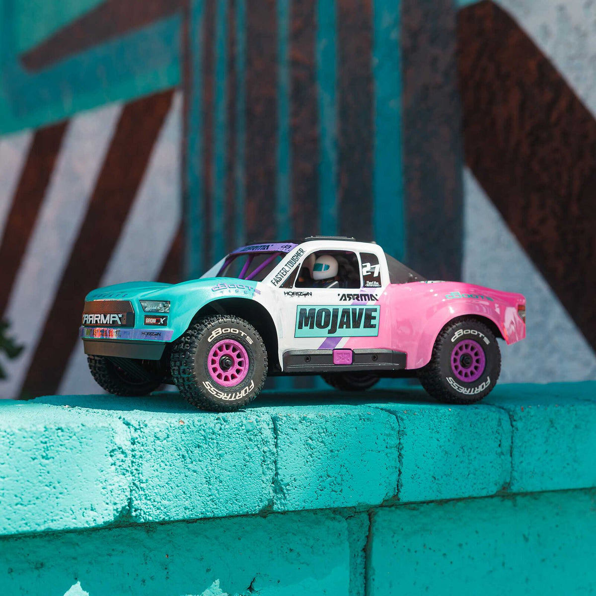1/16 Mojave GROM Brushless 4x4 Buggy (Includes battery and charger) Teal: ARA2304ST1