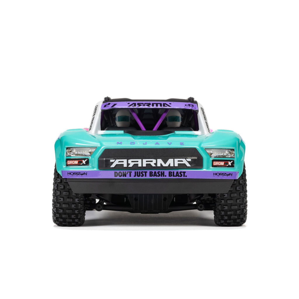 ARRMA 1/16 Mojave GROM 223S DSC 4x4 RTR Brushless Desert Truck, Teal (Battery & Charger Included)