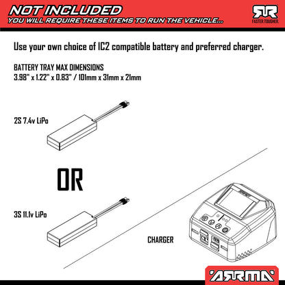 1/16 Mojave GROM Brushless 4x4 Buggy (Needs battery and charger) Black: ARA2304T1