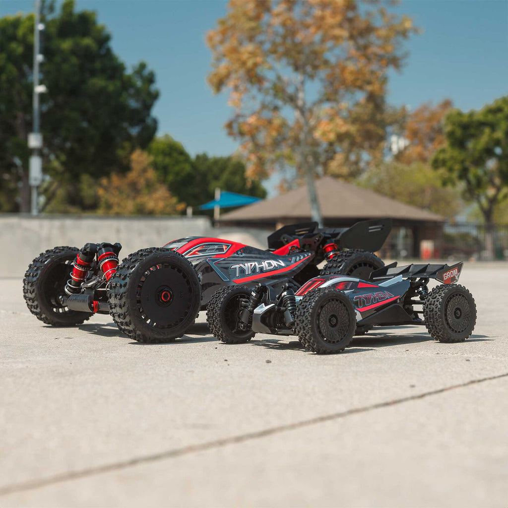ARRMA 1/14 Typhon GROM Brushless 4x4 Buggy (NO battery OR charger) Silver (ARA2306T1)