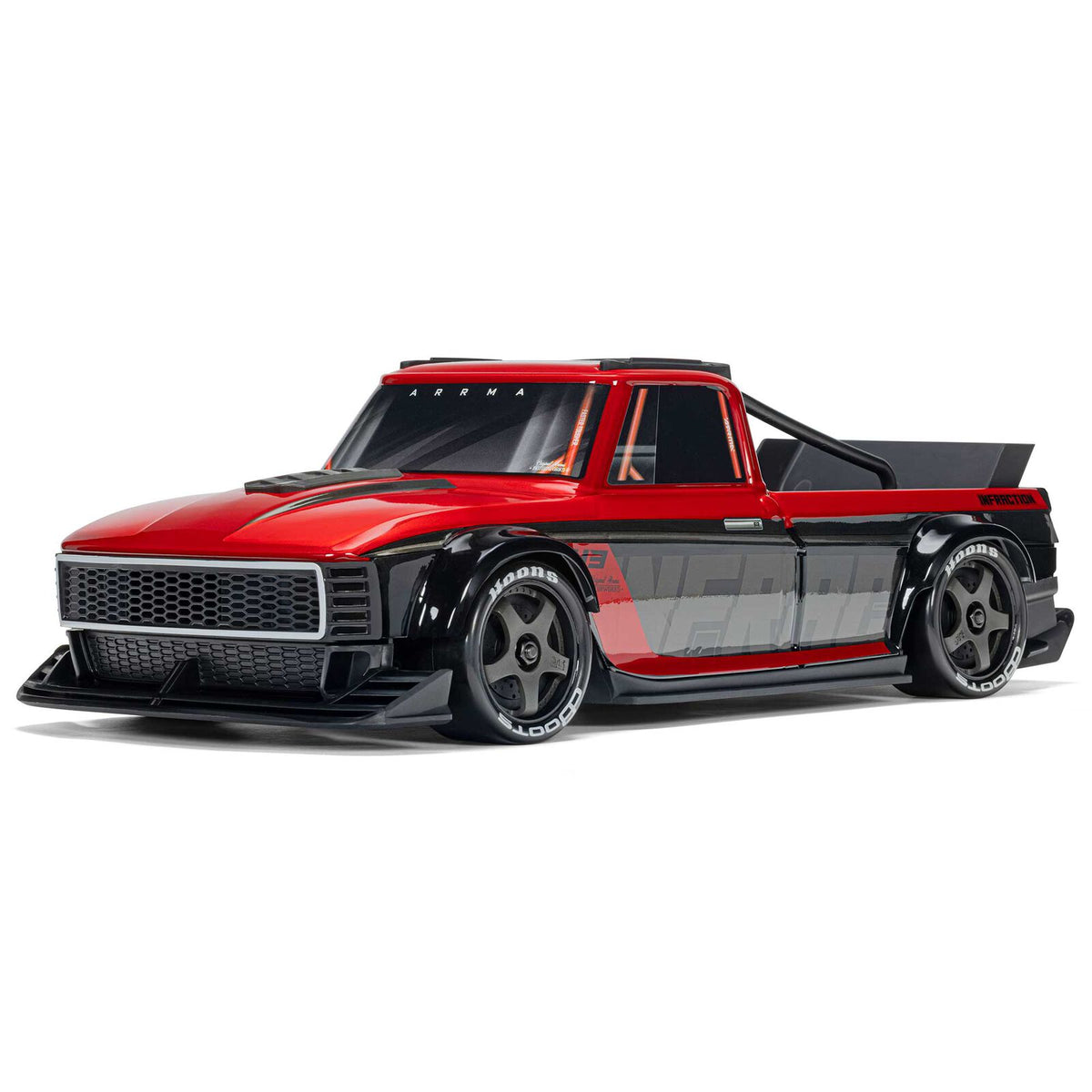 ARRMA 1/12 Infraction Grom 3S 4x4 RTR BLX (with battery & charger): Red/Black (ARA2315ST1)