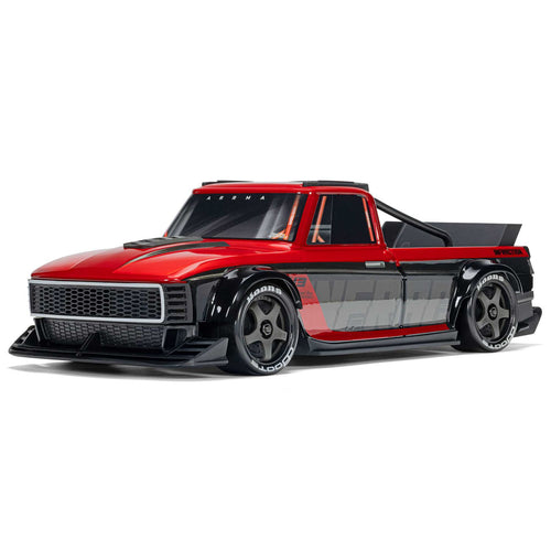 ARRMA 1/12 Infraction Grom 3S 4x4 RTR BLX (with battery & charger): Red/Black (ARA2315ST1)