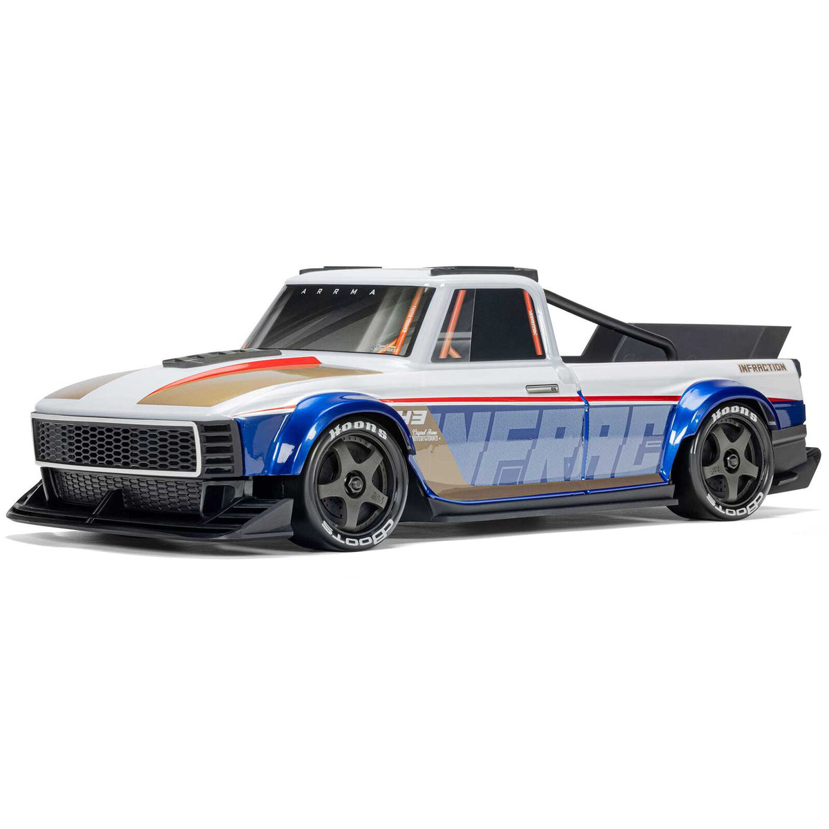ARRMA 1/12 Infraction Grom 3S 4x4 RTR (Requires battery & charger): White/Blue (ARA2315T1)