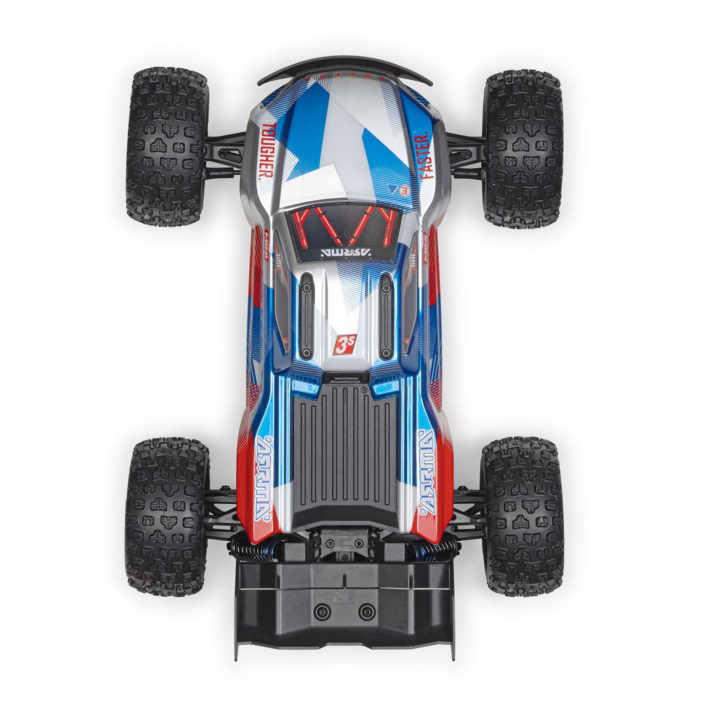 1/16 Mini KRATON 3S DSC 4X4 Brushless Speed Truck , Red/Blue