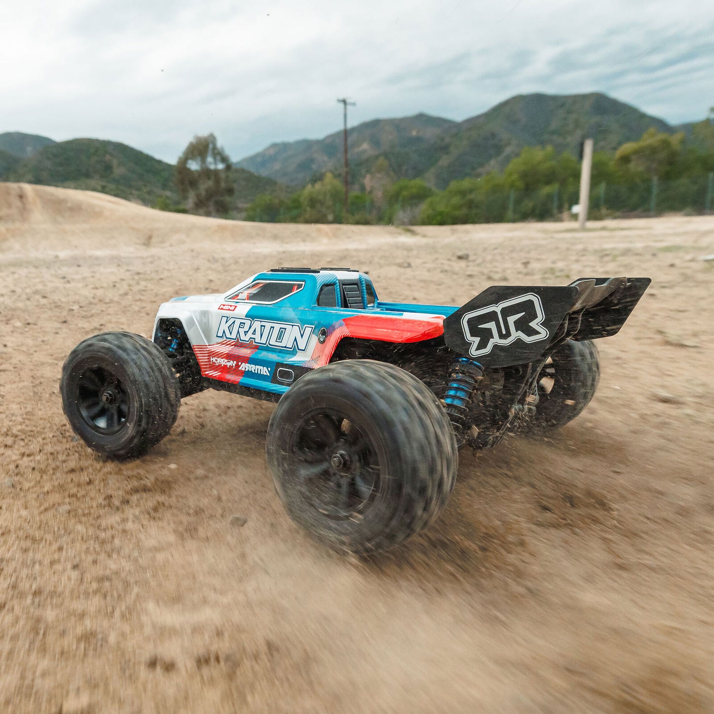 1/16 Mini KRATON 3S DSC 4X4 Brushless Speed Truck , Red/Blue