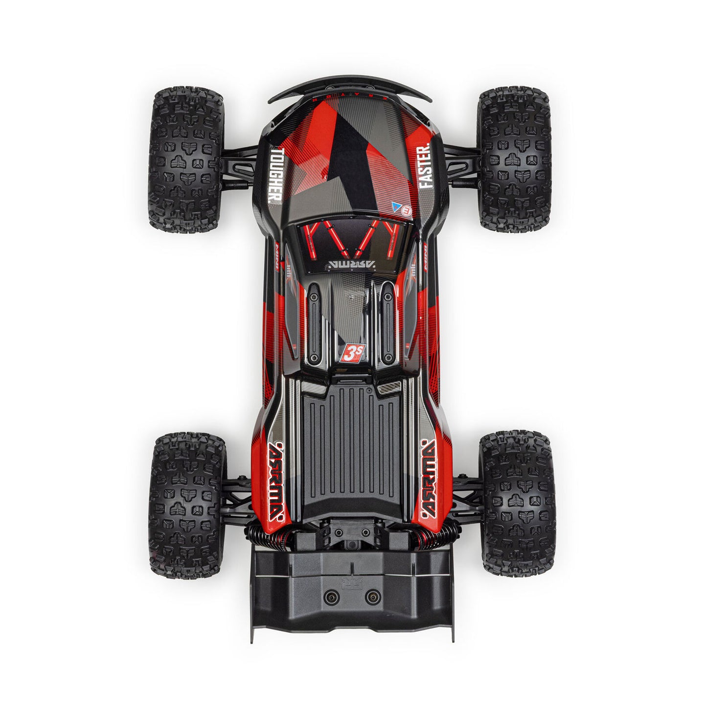 1/16 Mini KRATON 3S DSC 4X4 Brushless Speed Truck , Black/Red (Needs battery and charger):ARA250