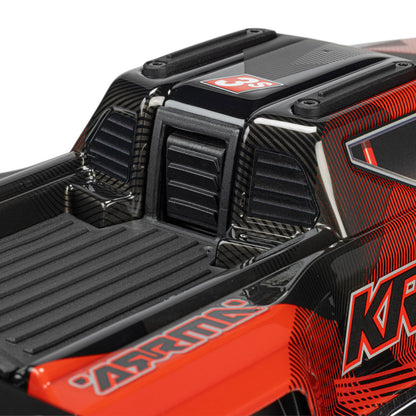 1/16 Mini KRATON 3S DSC 4X4 Brushless Speed Truck , Black/Red (Needs battery and charger):ARA250