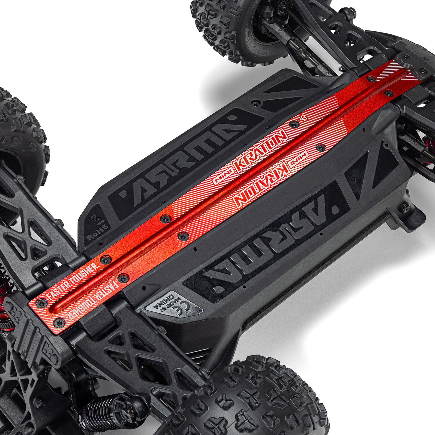 1/16 Mini KRATON 3S DSC 4X4 Brushless Speed Truck , Black/Red (Needs battery and charger):ARA250