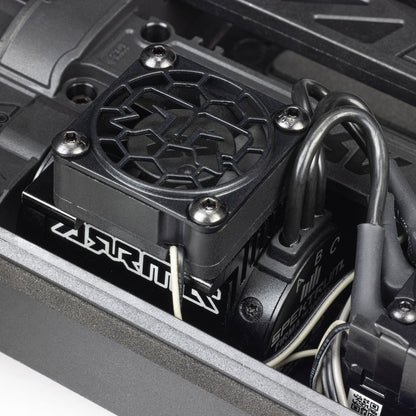 1/16 Mini KRATON 3S DSC 4X4 Brushless Speed Truck , Black/Red (Needs battery and charger):ARA250