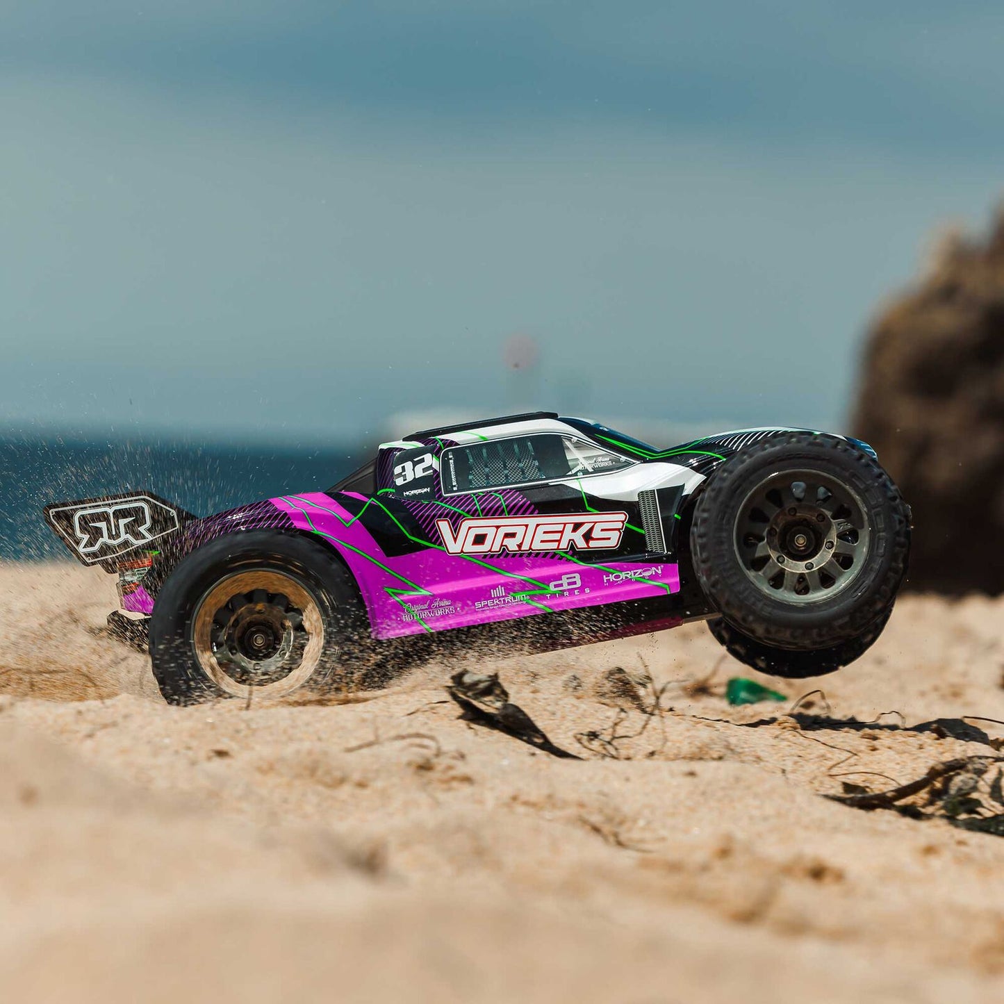 1/10 VORTEKS 2wd w/battery & charger Purple: ARA3205ST2