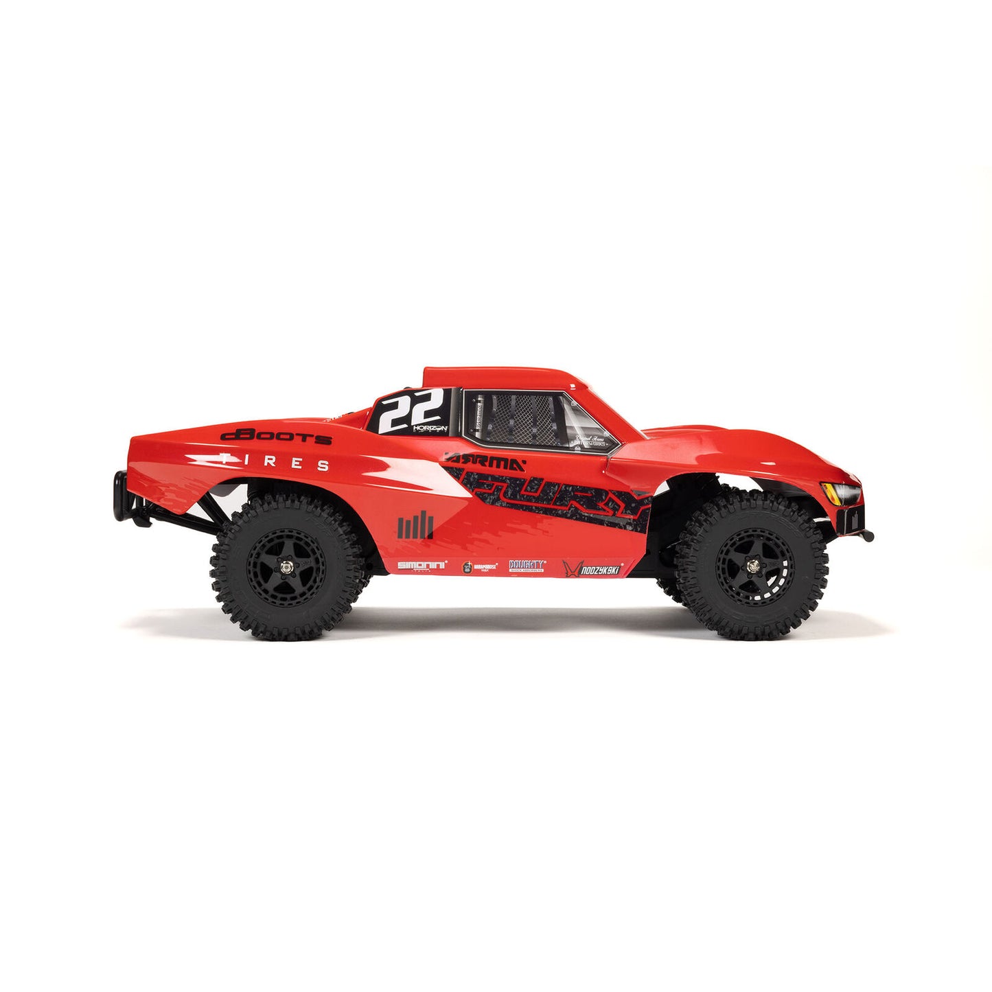 1/10 FURY 2wd w/battery & charger Red: ARA3221ST1