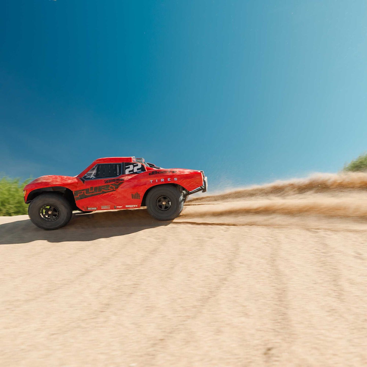 1/10 FURY 2wd w/battery & charger Red: ARA3221ST1