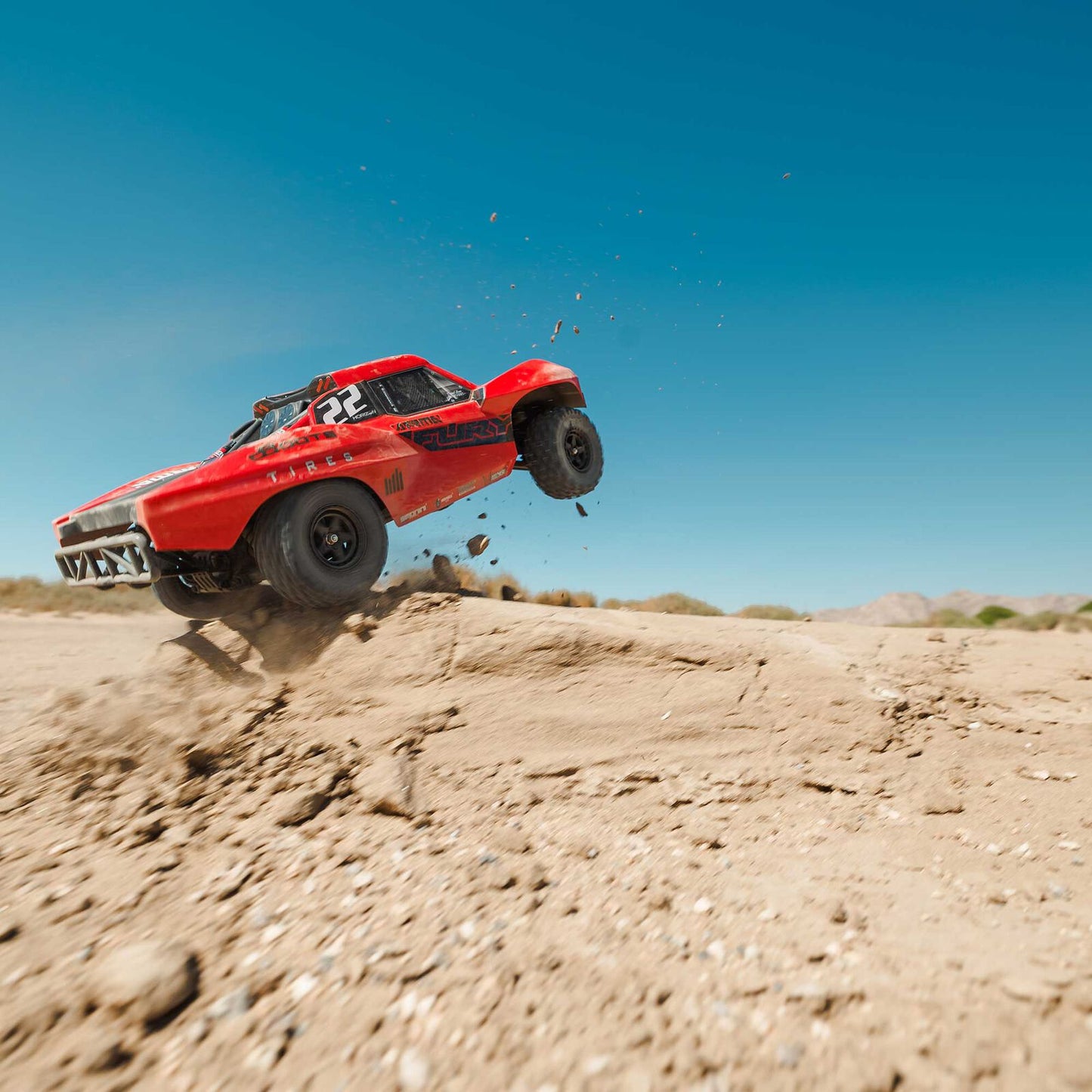 1/10 FURY 2wd w/battery & charger Red: ARA3221ST1