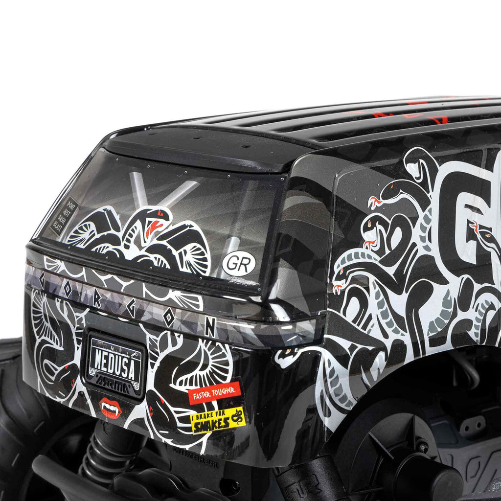 1/10 GORGON 4X2 Monster Truck Kit (includes battery and charger): Black: ARA3230SKT1