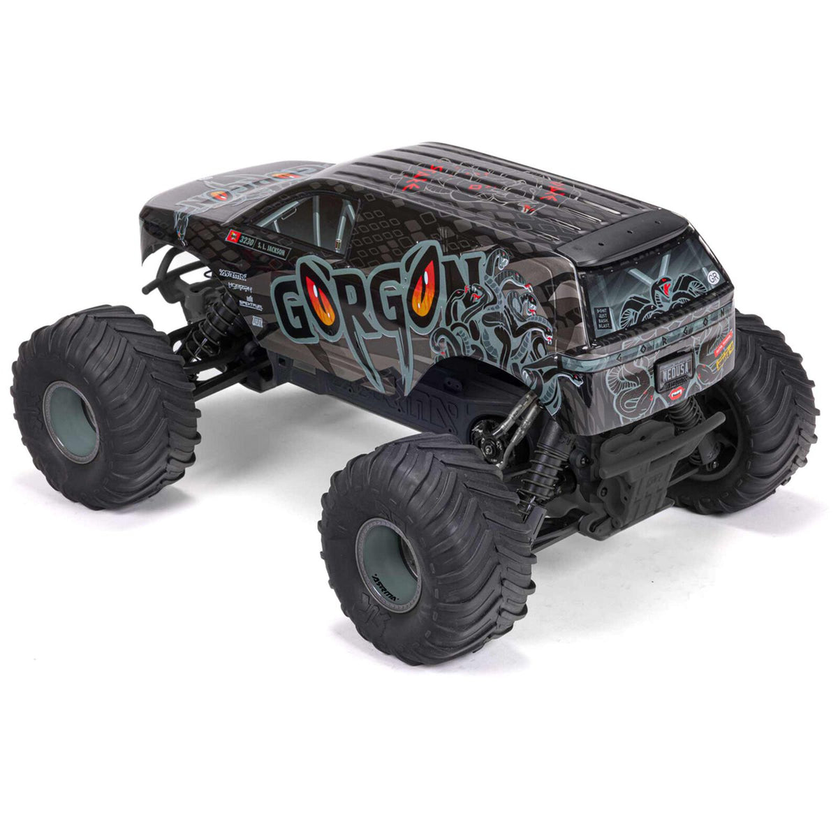 1/10 GORGON 4X2 Monster Truck Kit (includes battery and charger): Black: ARA3230SKT1