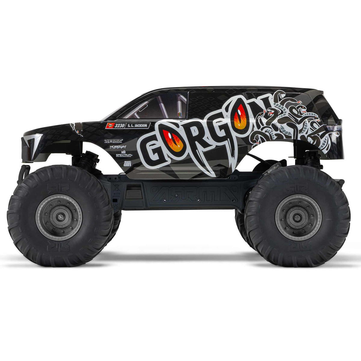 1/10 GORGON 4X2 Monster Truck Kit (includes battery and charger): Black: ARA3230SKT1