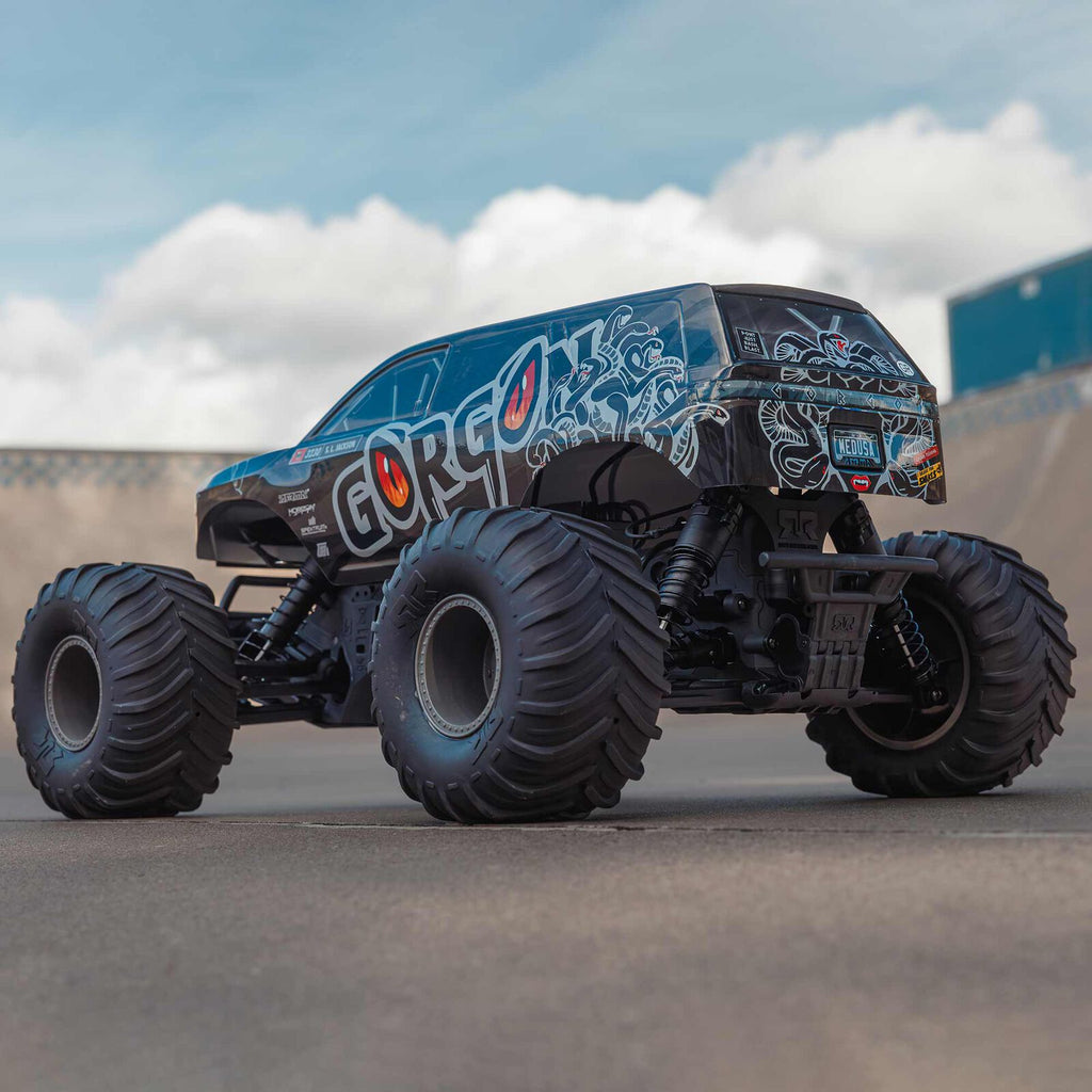1/10 GORGON 4X2 Monster Truck Kit (includes battery and charger): Black: ARA3230SKT1