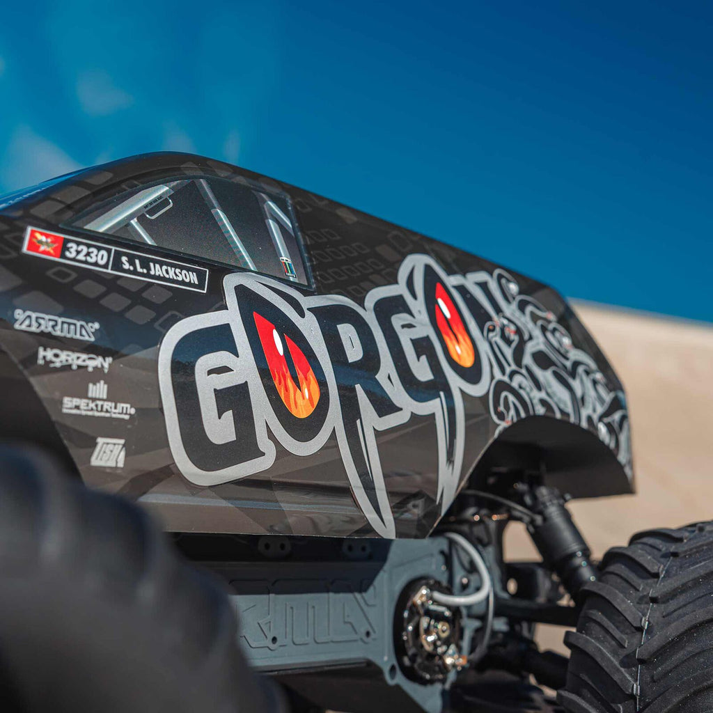 1/10 GORGON 4X2 Monster Truck Kit (includes battery and charger): Black: ARA3230SKT1