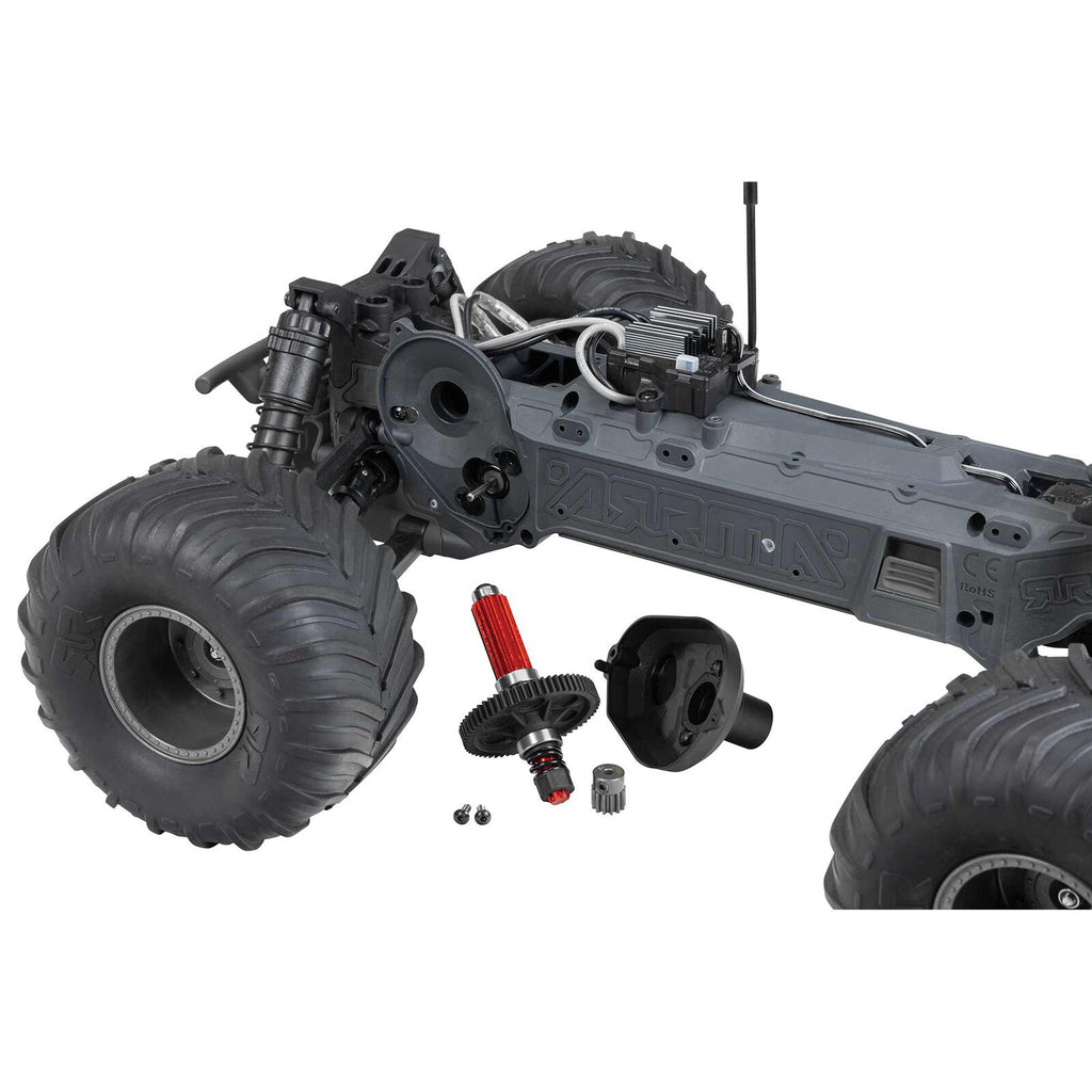 1/10 GORGON 4X2 Monster Truck Kit (includes battery and charger): Black: ARA3230SKT1