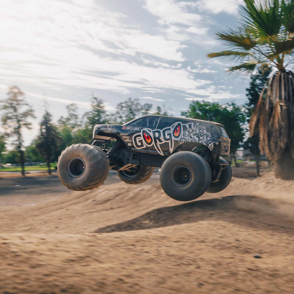 1/10 GORGON 4X2 Monster Truck Kit (includes battery and charger): Black: ARA3230SKT1